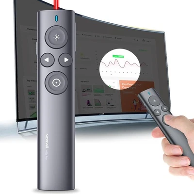 Norwii Presentation Clicker with Digital Pointer for TV LED LCD Red - USB-A  - Image 1 of 4