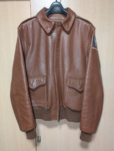 REAL McCOY A-2 Leather Jacket 38 #1028 - Picture 1 of 18