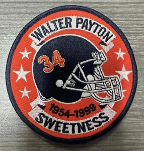 Walter Payton of the Chicago Bears 4" 1954-1999 Commemorative Sweetness Patch - Picture 1 of 1