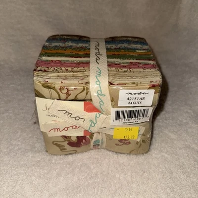 Rare MODA Jelly Bean By Laundry Basket Quilts 24 Fat Qtr Bundle.  Sealed - Image 1 of 4