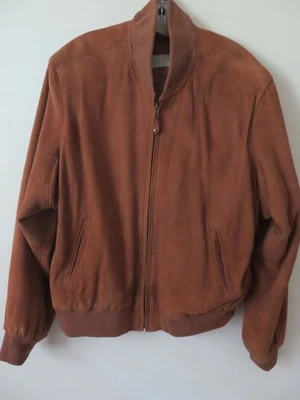 NEW:  COACH :  100% Suede (leather) Full-Zip Jacket - Camel-color - Medium - Image 1 of 4