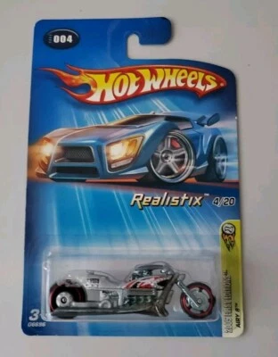 2005 HOT WHEELS REALISTIX 004 MATTEL AIRY 8 FIRST EDITIONS MOTORCYCLE - Image 1 of 4