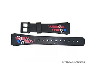 REPLACEMENT VINTAGE ORIGINAL WATCH BAND CASIO F-23WD-1B, QW.586, AÑO 1984. - Picture 1 of 6
