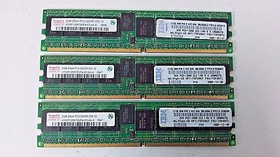 Hynix 3x2GB DDR SDRAM PC Memory Card HYMP125R72MP4-E3 CL3 1.8V ׂ(256mX72) - Image 1 of 3