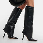 2023 Women's New Knee Length Boots Thin High Heel Fashion Boots