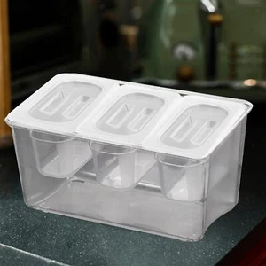 Chilled Condiment Server Tray Seasoning Box with Containers Dispenser Visible - Picture 1 of 15