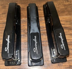 Swingline 444 schwarz Metall Schreibtisch Hefter Vintage Büro - getestet - Bild 1 von 9