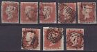 GB QV 1841 SG8 1d red Plate 36 X 8  Numeral 1844 cancellations (A)