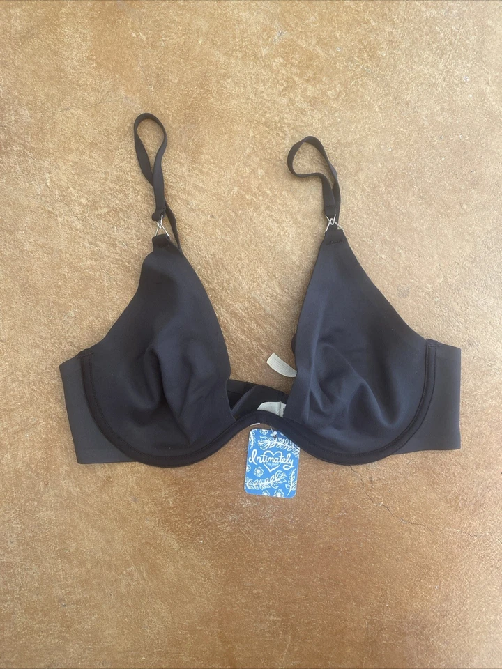 People Ari Underwire Bra Black 34c Convertible Straps Plunge