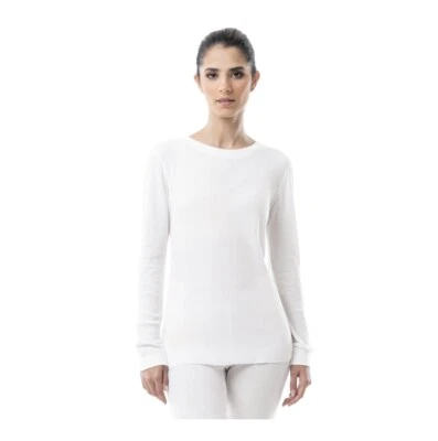 Top térmico FRUIT OF THE LOOM para mujer M (8-10) Eversoft Waffle • Blanco Foto 1 de 4