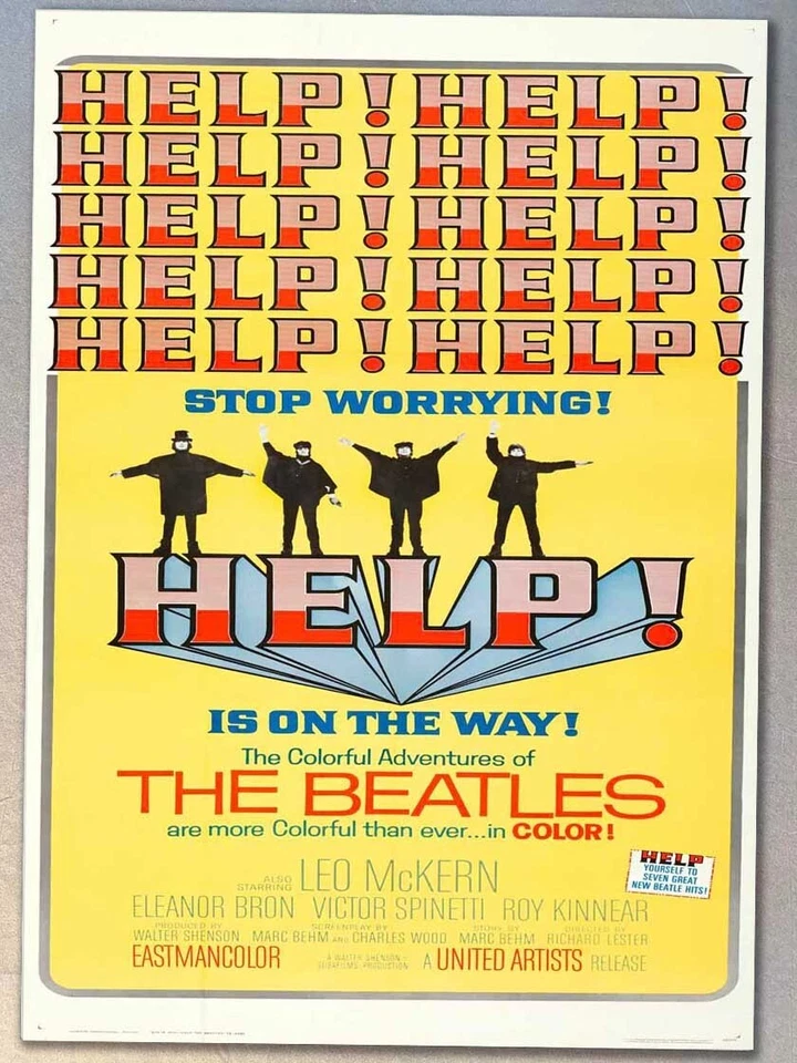 The Beatles - Help! 1965 - A2 size poster print - Image 1 of 1