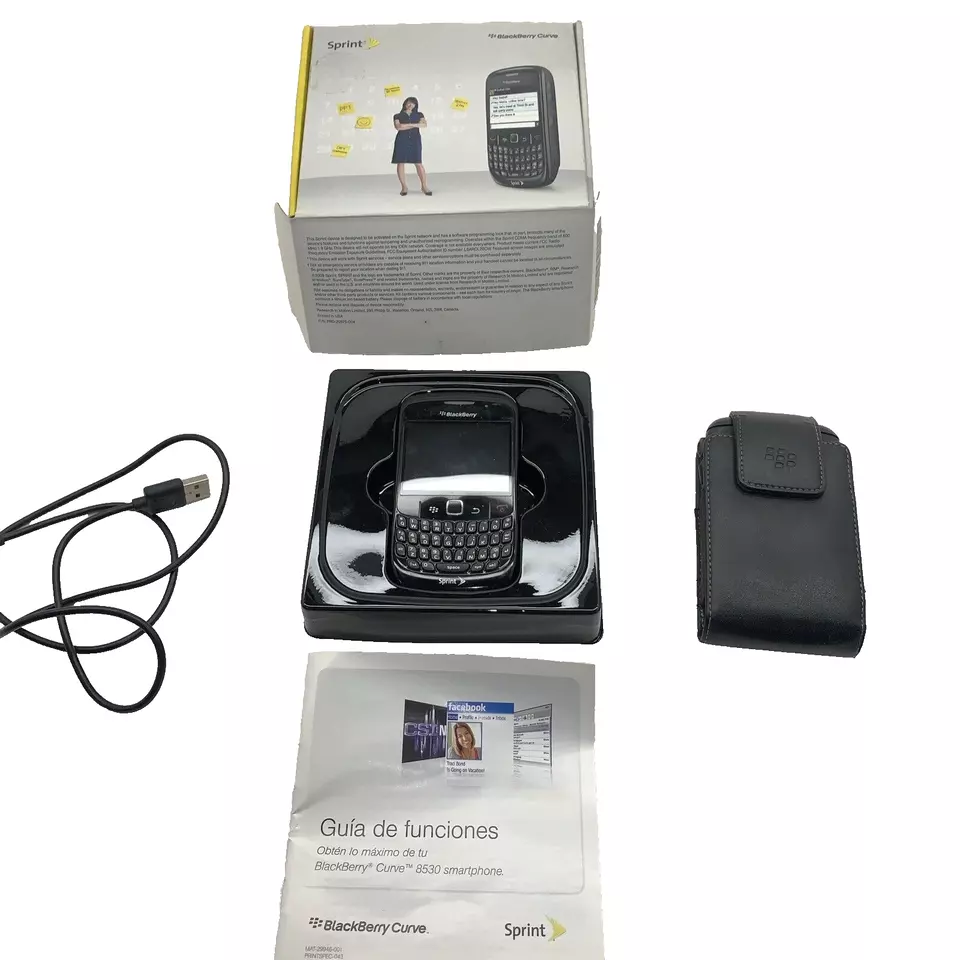 BlackBerry Curve 8530 - Black (Sprint) Smartphone - Image 1 of 4