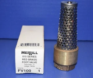 New Merrill 810 Series Red Brass Foot Valve 1” Pipe Well Pump - Picture 1 of 1