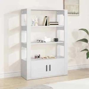 Wooden Open Shelf Sideboard Buffet Cabinet Storage Cupboard Hallway Display Rack - Picture 1 of 12