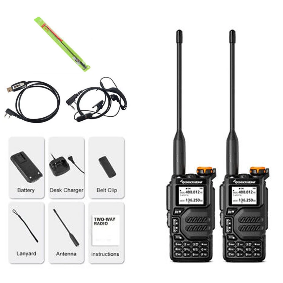 2X Quansheng UV-K5 VHF UHF Dual-Band Ham 5W Portable Two way Radio Walkie Talkie - Image 1 of 4