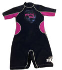 Girl Teen Piping Hot Pink Surfer 1pc Sz 12 Wetsuit Snorkeling Scuba Stinger Suit