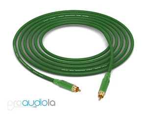 Cable cuádruple Mogami 2534 | Anfenol verde RCA a RCA | Verde 5 pies 5 pies 5' - Imagen 1 de 1