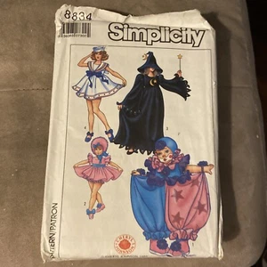 Simplicity 8834 COSTUMES Clown Baby Doll Witch Sailor Misses Girls SM PATTERN - Picture 1 of 9
