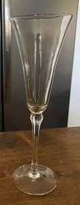 Replacement Vintage Amber Champagne Flute Glass Slight Iridescent 9 3/4” Tall - Picture 1 of 7