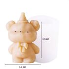 DIY Craft 3D Art Wax Mold Cute Bear Candle Mold Silicone Mould Soap Making