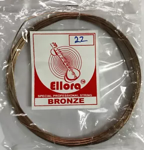 Misuratore bobina stringa bronzo 22, 0,660 mm, 0,026 pollici per Sitar Veena Surbahar - Foto 1 di 3