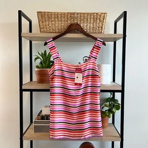 CAbi "London Calling" Banded Cami Striped Tank Top #3448, S - Picture 1 of 7
