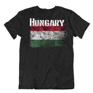 Hungría Camiseta Banderas Pieza en T Viaje Recuerdo Blusa Tee Hungary Flag Tops Regalo - Imagen 1 de 43