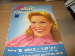 RADIO and TELEVISION MIRROR Magazine April 1940 Cover: Nan Grey A253 PB - Picture 1 of 6