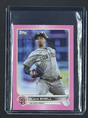 2022 Topps Series 2 Mini #414 Blake Snell Pink 24/25 - Image 1 of 3
