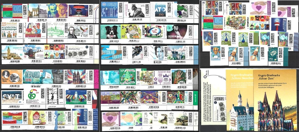 GERMANY 2024 Complete Year CONM+PERM+SELFADH+SS+BOOKLETS Pg CORNERS MNH  HCV ! * - Image 1 of 1
