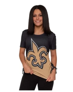 Camiseta de manga corta para mujer New Orleans Saints acanalada Replay - Imagen 1 de 3