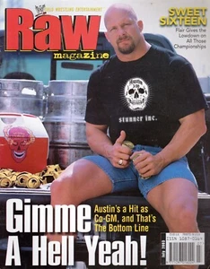 WWE RAW MAGAZINE JULY 2003 STONE COLD STEVE AUSTIN - Picture 1 of 1