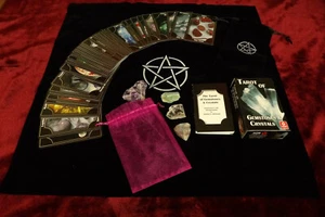 Tarot of Gemstones and Crystals with Complete Guide Book Crystals & Cloth & Bag - Imagen 1 de 14