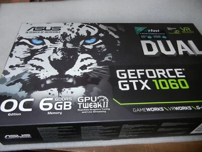 ASUS GeForce GTX 1060 6GB GDDR5 Graphics Card (DUAL-GTX1060-O6G) - Image 1 of 4