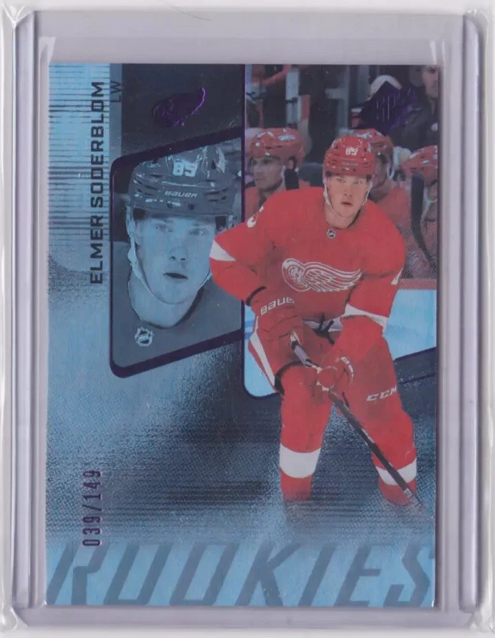 2022-23 UD SPX ROOKIES COLORED HOLOFOIL PARALLEL /149 ELMER SODERBLOM #167 WINGS - Image 1 of 2