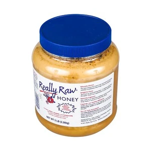 Really Raw Honey 5 Pound Unprocessed Pure Pesticide Free Spreadable Honey - Picture 1 of 6