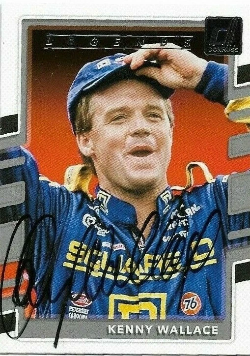 KENNY WALLACE signed 2018 DONRUSS LEGENDS trading card NASCAR #171 - Image 1 of 1