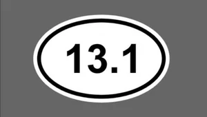 13.1 Half Marathon Die Cut Glossy Fridge Magnet - Picture 1 of 1