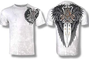 Camiseta para hombre Archaic by Affliction Harrow Biker tatuaje, S-5XL - Imagen 1 de 7