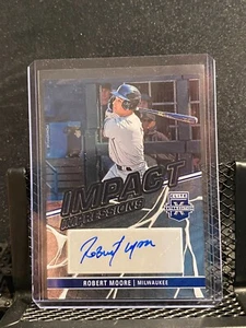 Robert Moore 2023 Elite Extra Impact Impressions Auto - Brewers - Picture 1 of 2