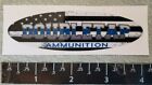 Doubletap Ammunition Ammo Thin Blue Line Vinyl Decal Sticker Shot Show OEM