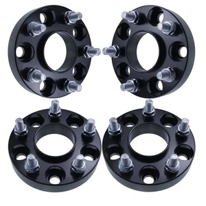 Set of 4 5x4.5 Hubcentric Wheel Spacers | 67.1mm Hub 12x1.5 Thread Pitch 5x114.3 - Picture 1 of 3