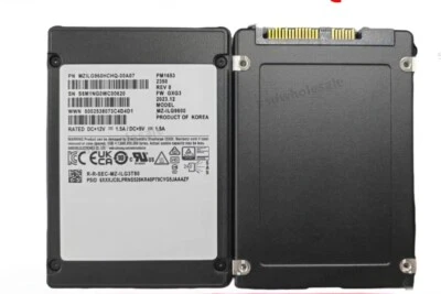 Samsung PM1653 960GB 2.5" SSD SAS 24Gbps Server MZILG960HCHQ-00A07 MZ-ILG9600 - Image 1 of 4
