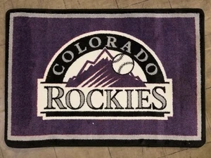 Colorado Rockies Spirit Rug 3'10" x 2'8"  Officially Licensed MLB Rug - Picture 1 of 1