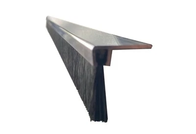 HEUNERT Winkel-Bürstendichtung 25 x 1000mm oder 1500mm Aluschiene AF5/25, Besatz: PPN