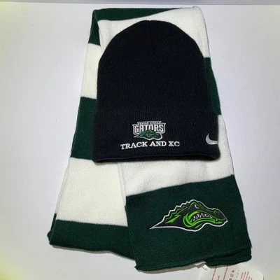 Gorro y bufanda con puños Nike Green River Gators Track and XC Foto 1 de 4