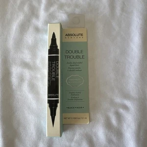 Absolute New York Double Trouble Liner schwarz 0,3,1 ml wasserdicht doppelseitig Def - Bild 1 von 2