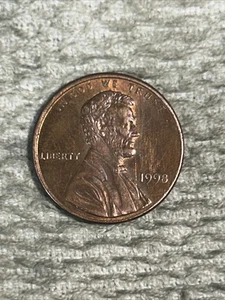 1998P Lincoln Memorial Penny Wide A.M. Corn Snap Graded 64 - Picture 1 of 4
