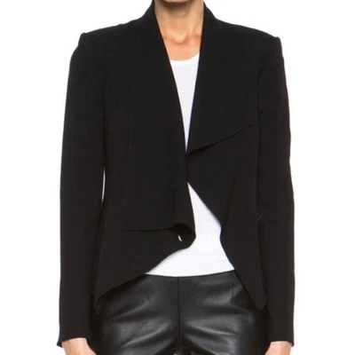 Helmut Lang Flash Drape Blazer in Black - Image 1 of 4