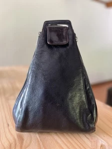 hobo leather betta sling bag (black or Dark Brown I’m Not Sure) - Picture 1 of 10